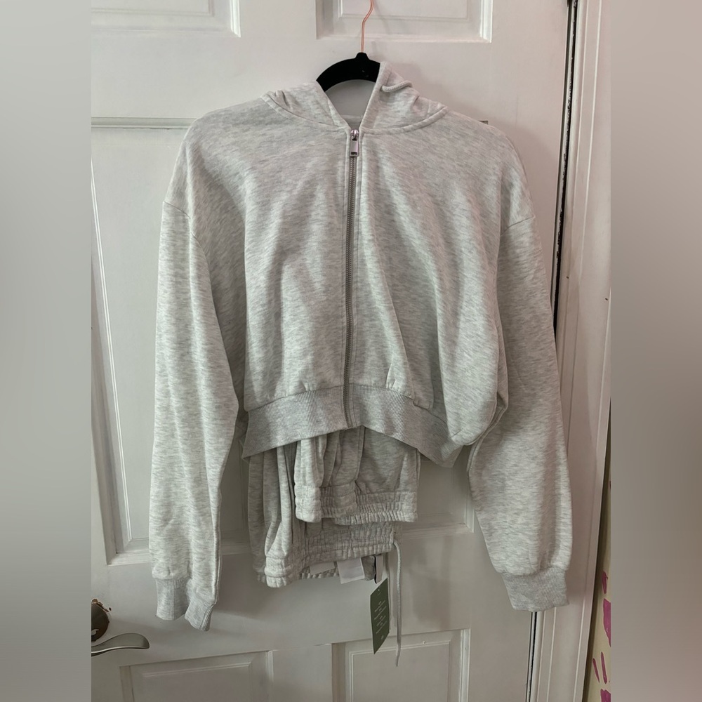 Ash Gray H + M sweat set